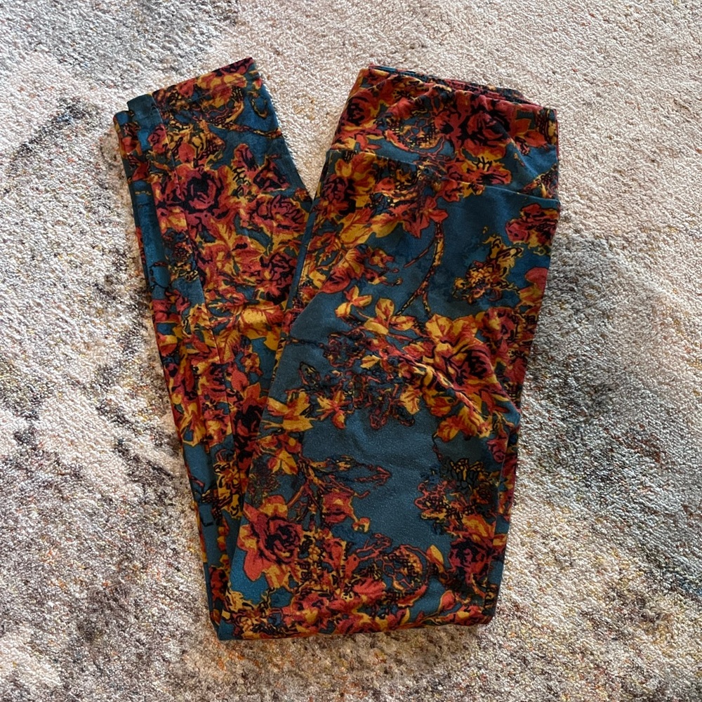 Lularoe floral o/s leggings